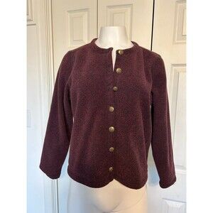 LL Bean Button Up Plush Cardigan
